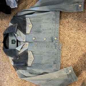 Stylish Two-Tone Denim Jacket